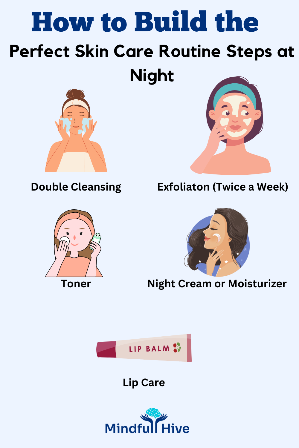 skin care routine steps night