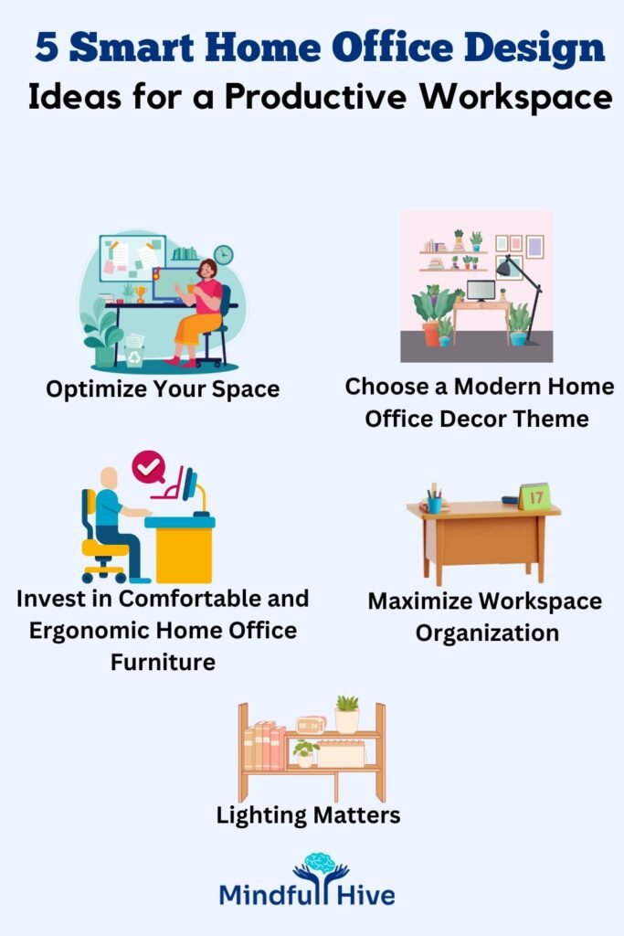 Home Office Design Ideas for a Productive Workspace: 8 Tips