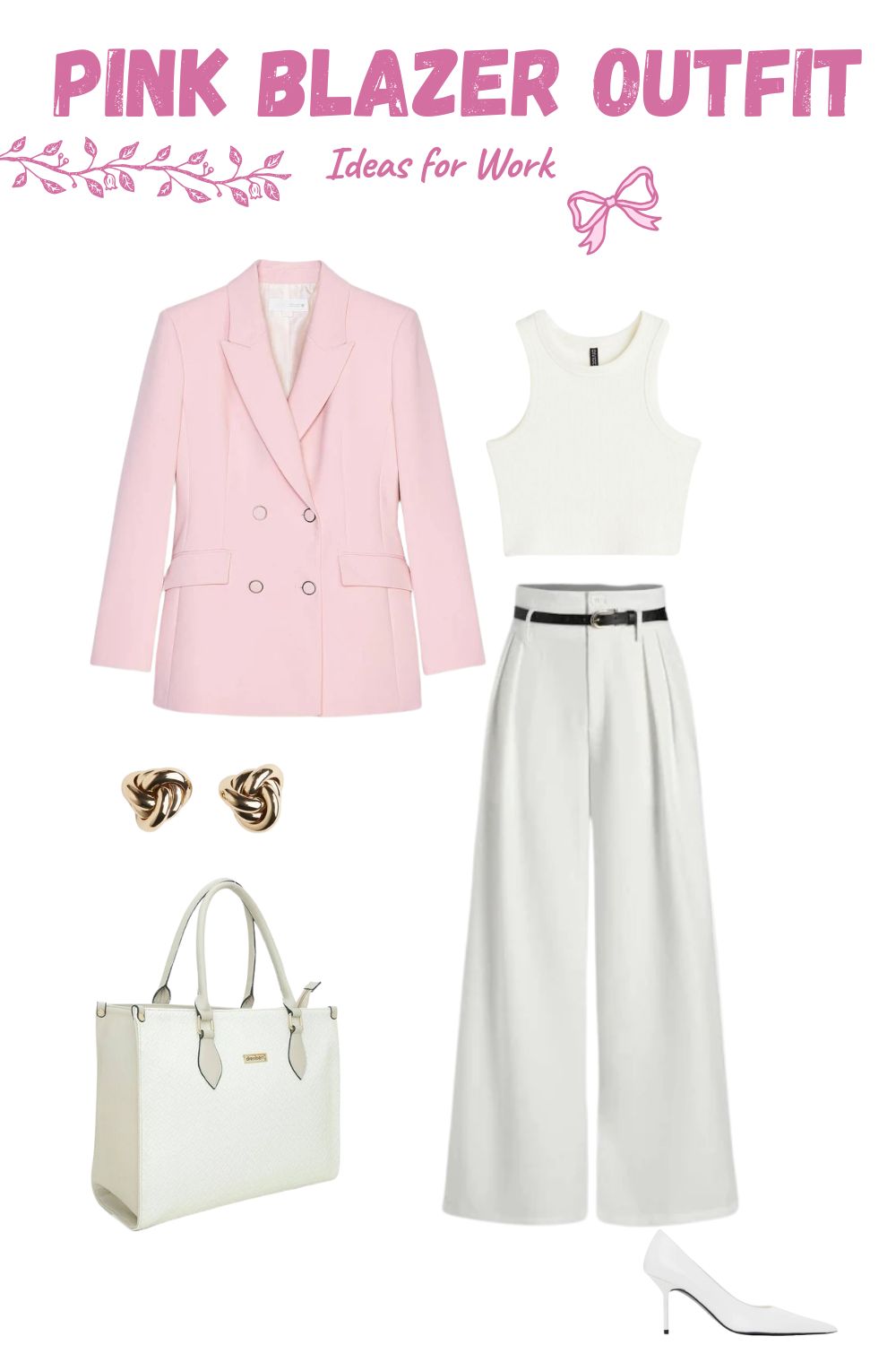 Tailored pink blazer