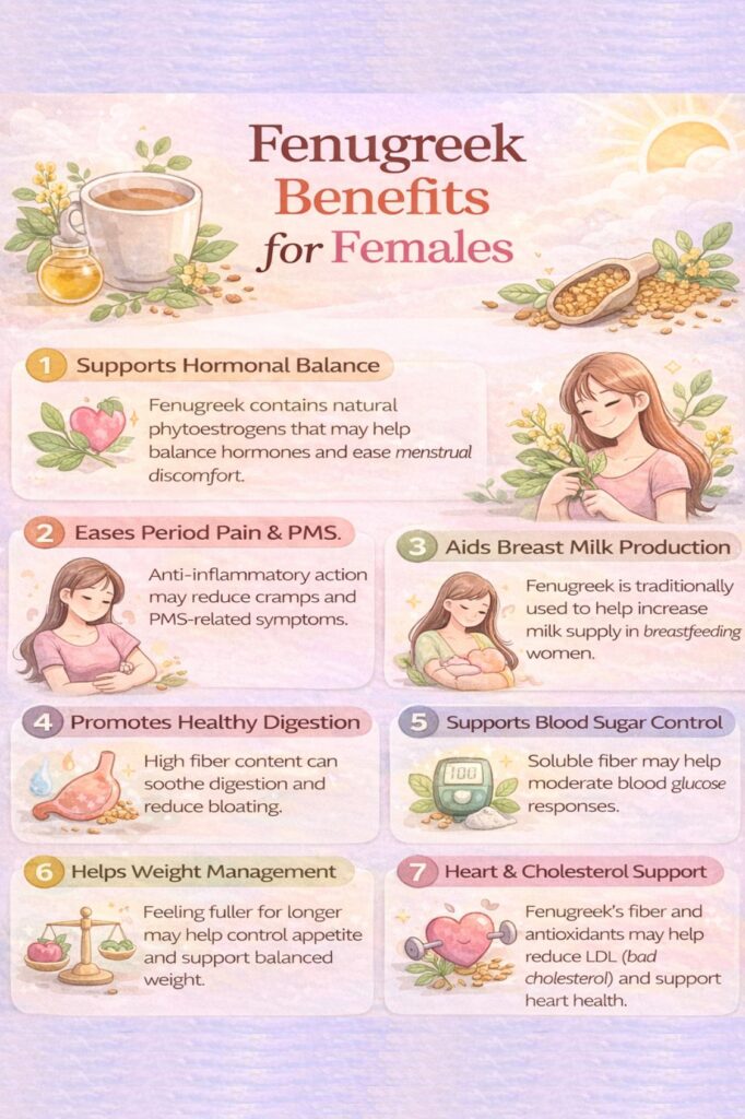 fenugreek benefits for females