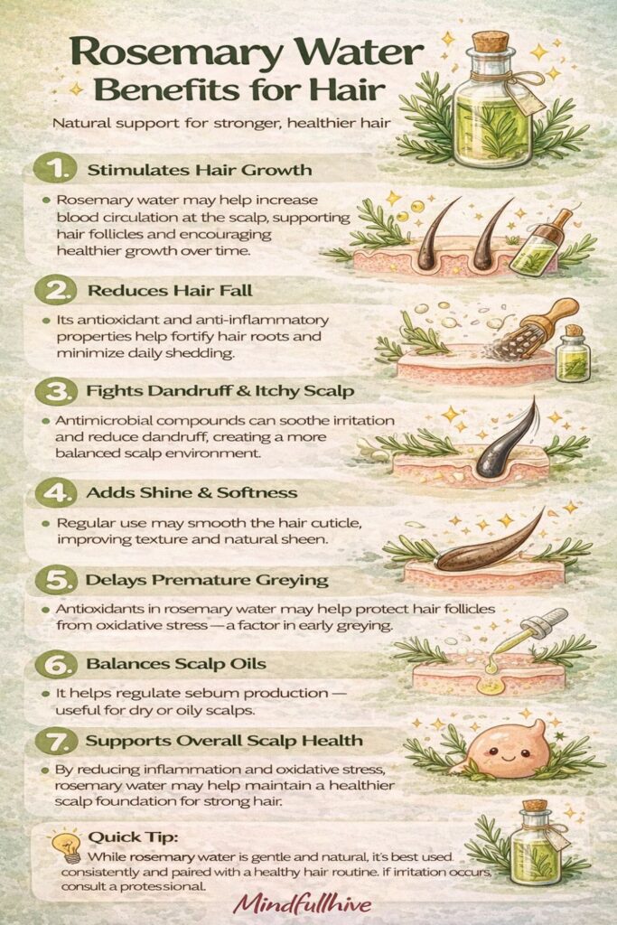 rosemary water benefits for hair