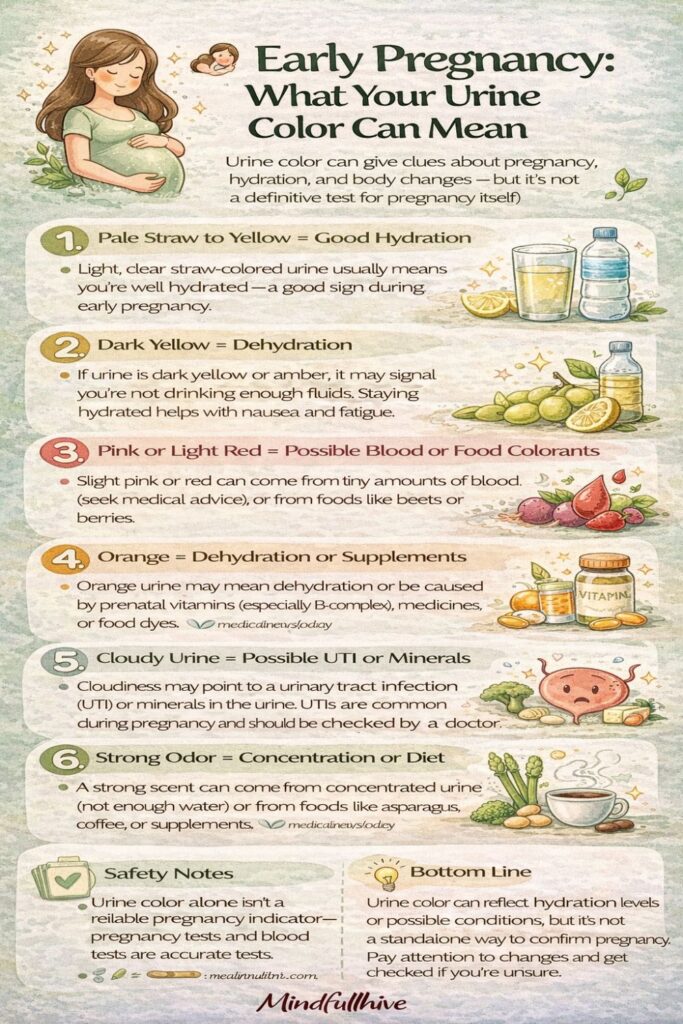 Color Early Signs of Pregnancy Urine