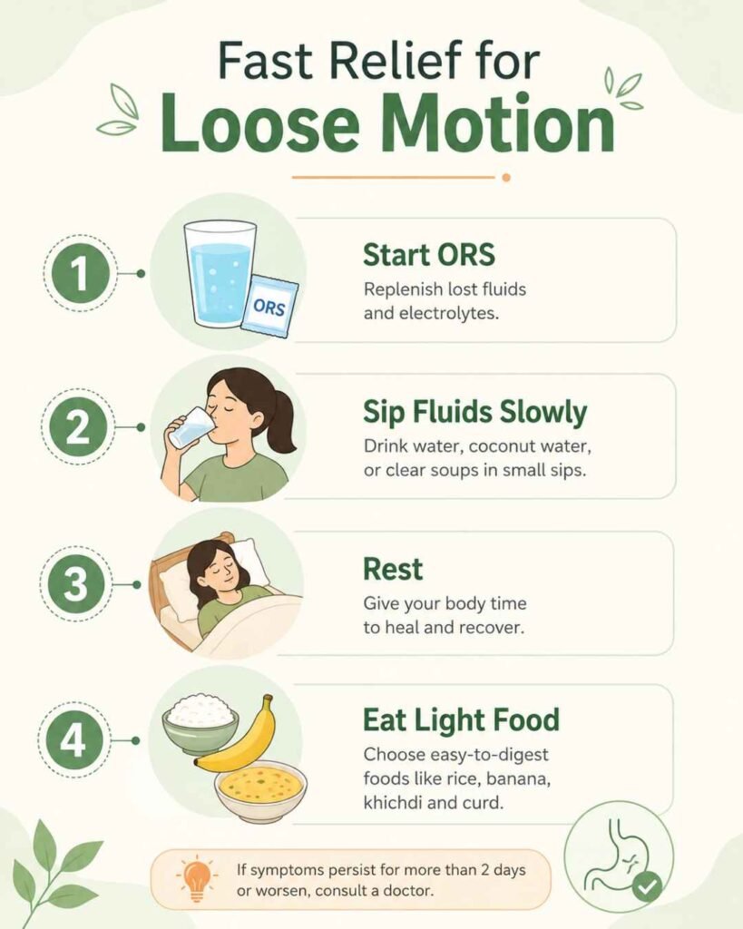 How to Stop Loose Motion Instantly
