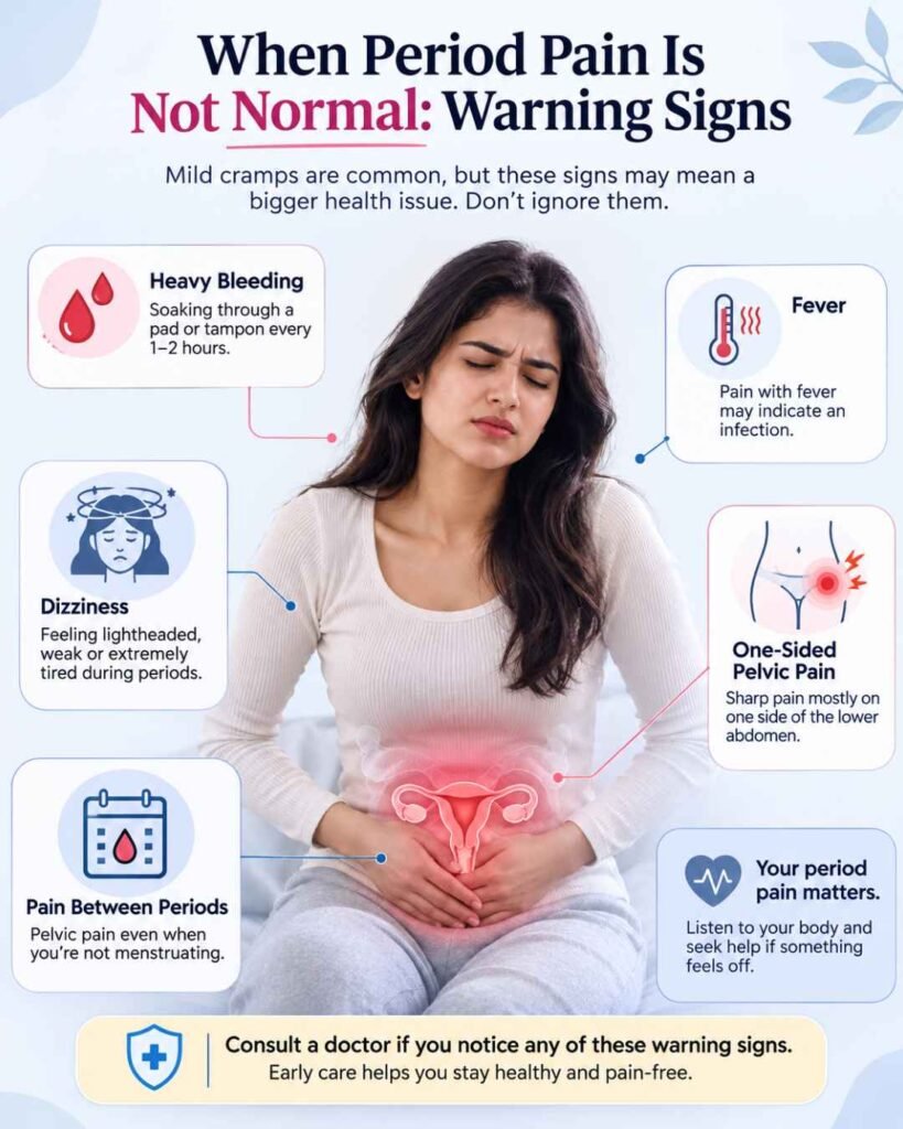how to stop period pain immediately at home