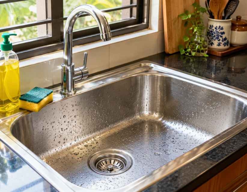 How to Clean Kitchen Sink: Easy Methods for a Spotless, Shiny Sink