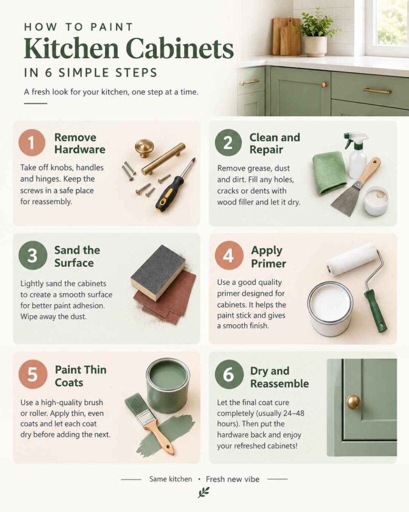 how to paint kitchen cabinets (1)