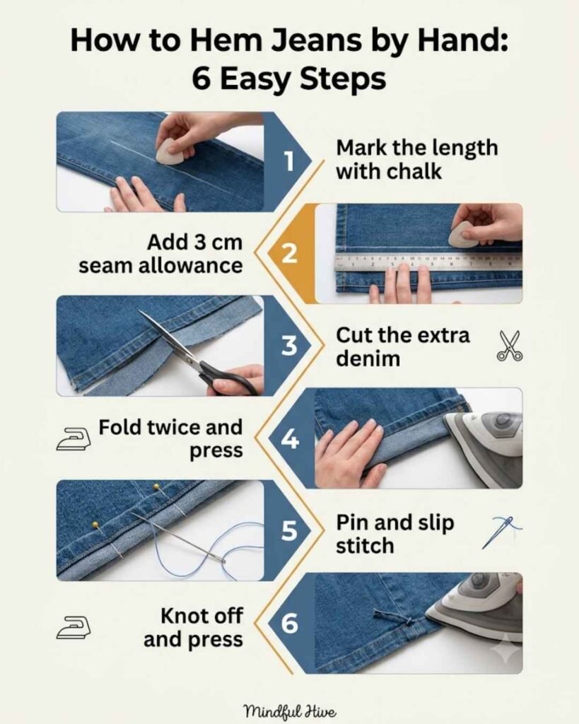 How to Hem Jeans by Hand (2)