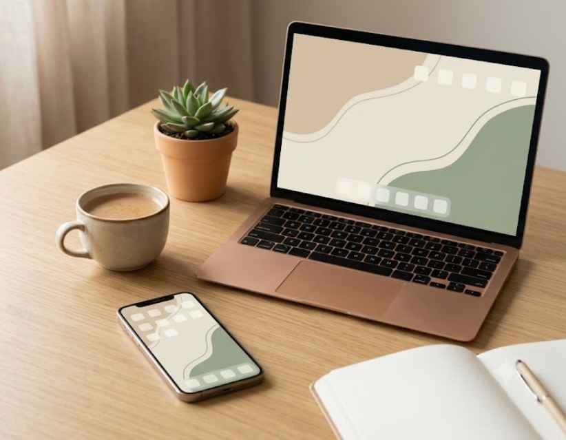 Everygirl Tech Backgrounds: Free Aesthetic Wallpapers for Phone & Desktop
